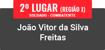 Segundo lugar região 1 - João Vitor da Silva Freitas g