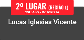 Segundo lugar região 1 - Lucas Iglesias Vicente g
